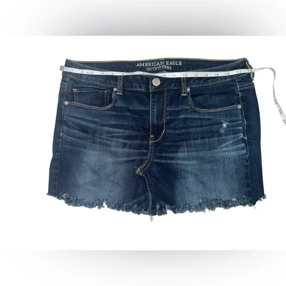 American Eagle Denim Skirt Size 16 Frayed Hem - Picture 4 of 6
